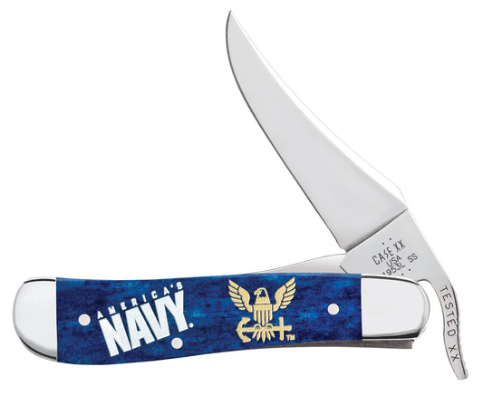 US Navy® Embellished  Smooth Navy Blue Bone RussLock® Front View