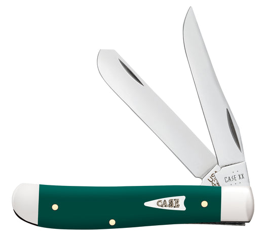 Smooth Spruce Green Synthetic Mini Trapper Front View