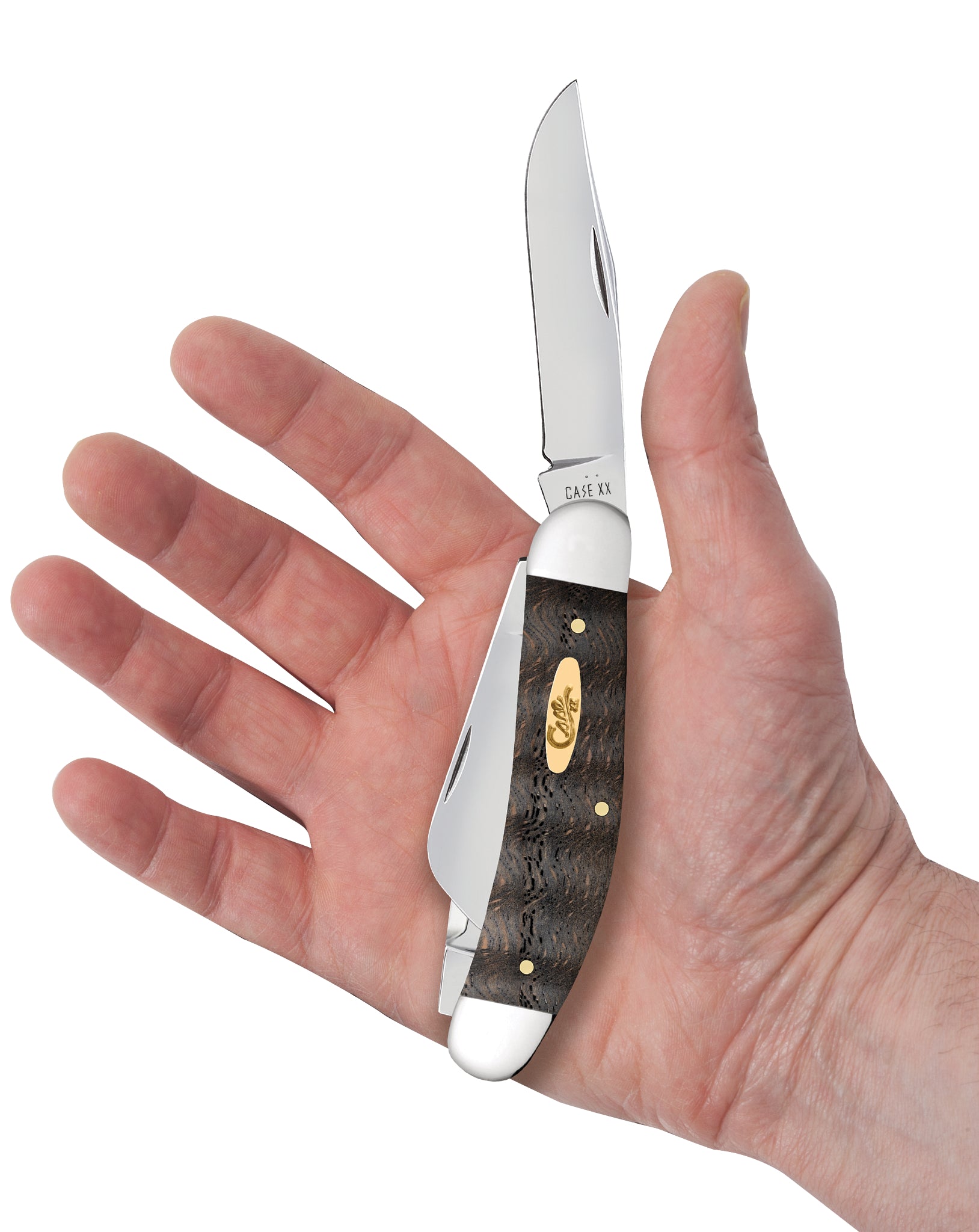 ケ*ウ様 Butcher ProductS Case® | Smooth Black Curly Oak Wood Sowbelly – caseknives.com