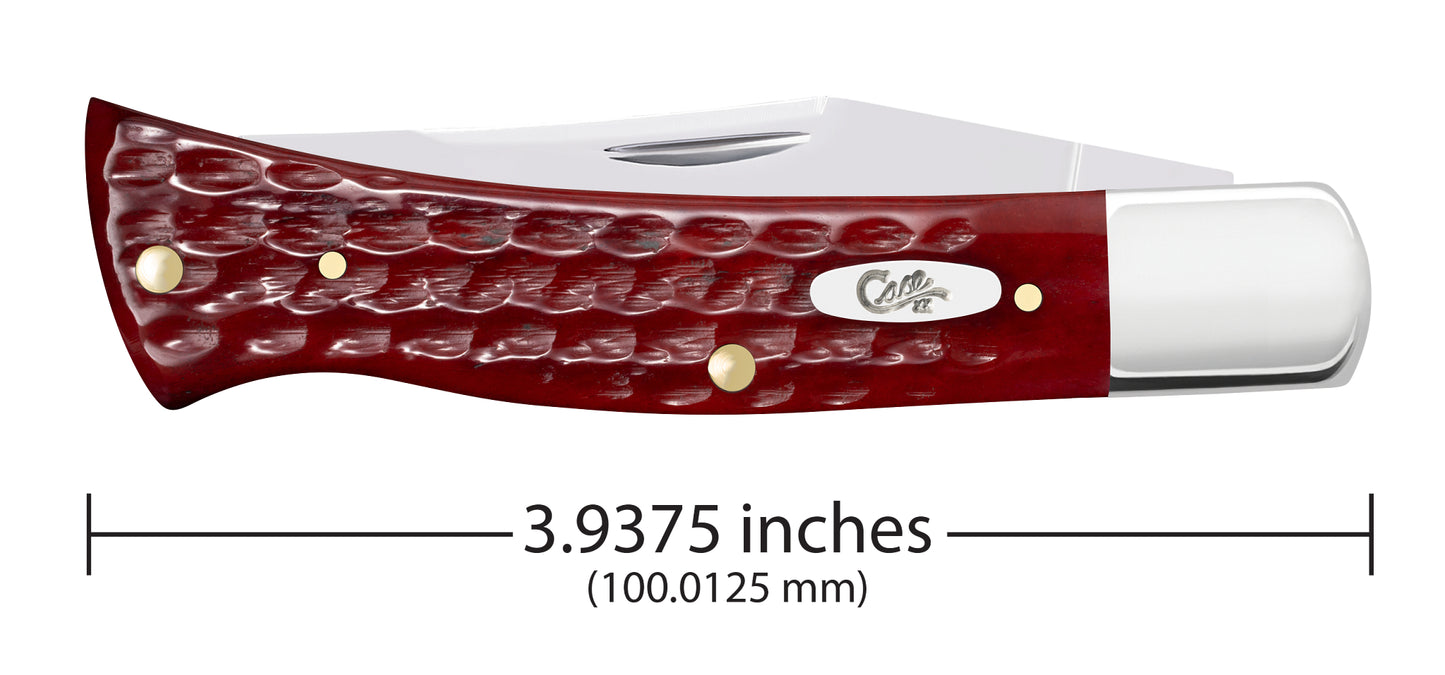 Pocket Worn®® Old Red Bone - Corn Cob Jigged Case Axe Handle® (BR61135 SS) Dimensions