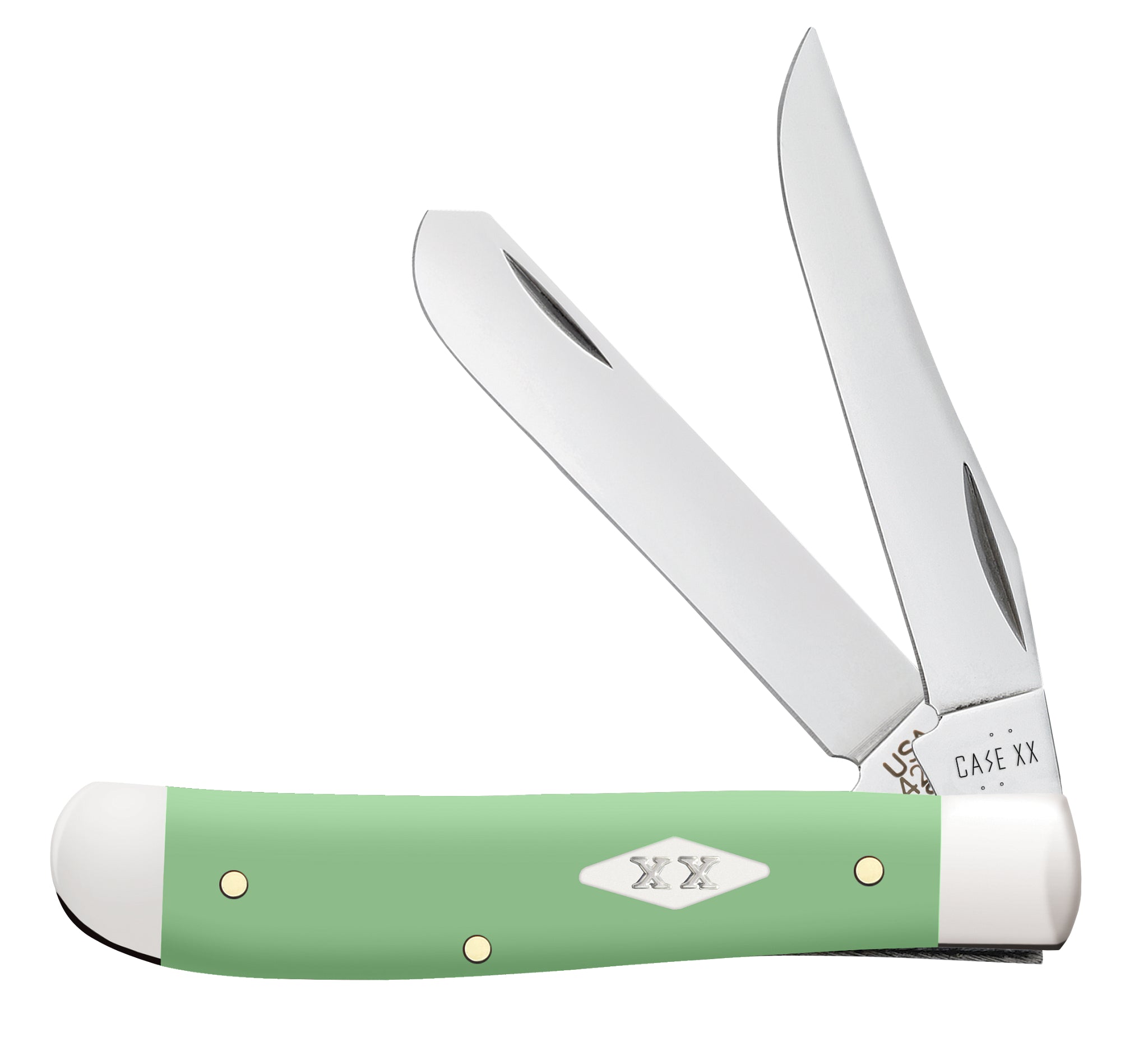 Case® | Smooth Mint Green Synthetic Mini Trapper – caseknives.com