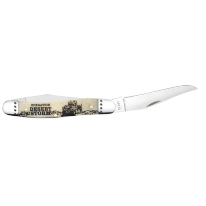 War Series - Desert Storm - Smooth Natural Bone Muskrat Open