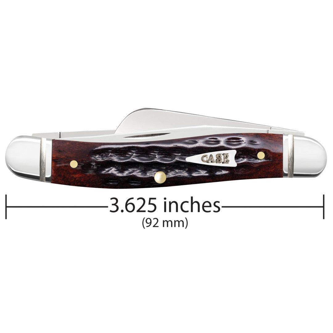 Pocket Worn® Corn Cob Jig Mahogany Bone Medium Stockman Dimensions