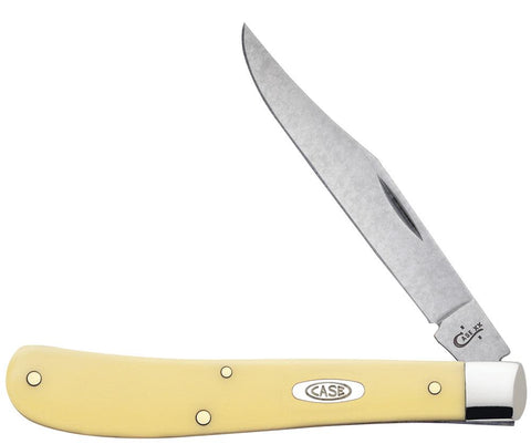 Yellow Synthetic CS Slimline Trapper Knife