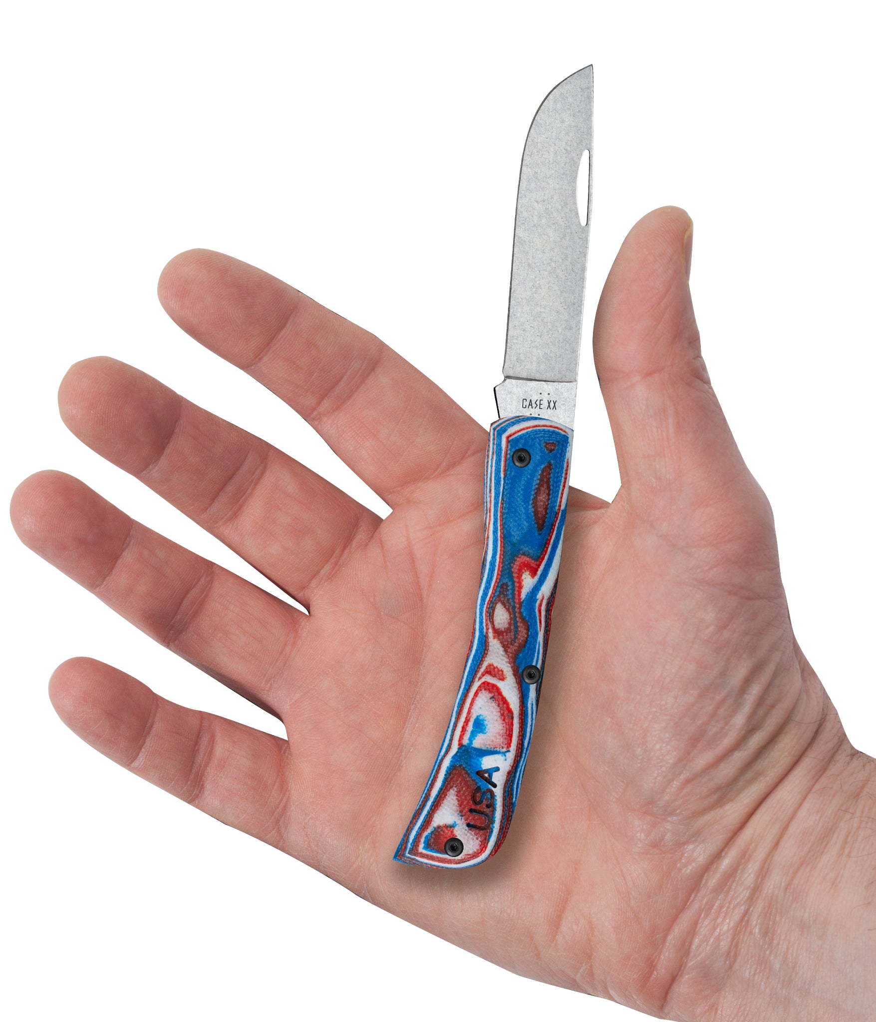 Case® | Crossroads™ Red/White/Blue Burl G-10 XR Sod Buster® Jr