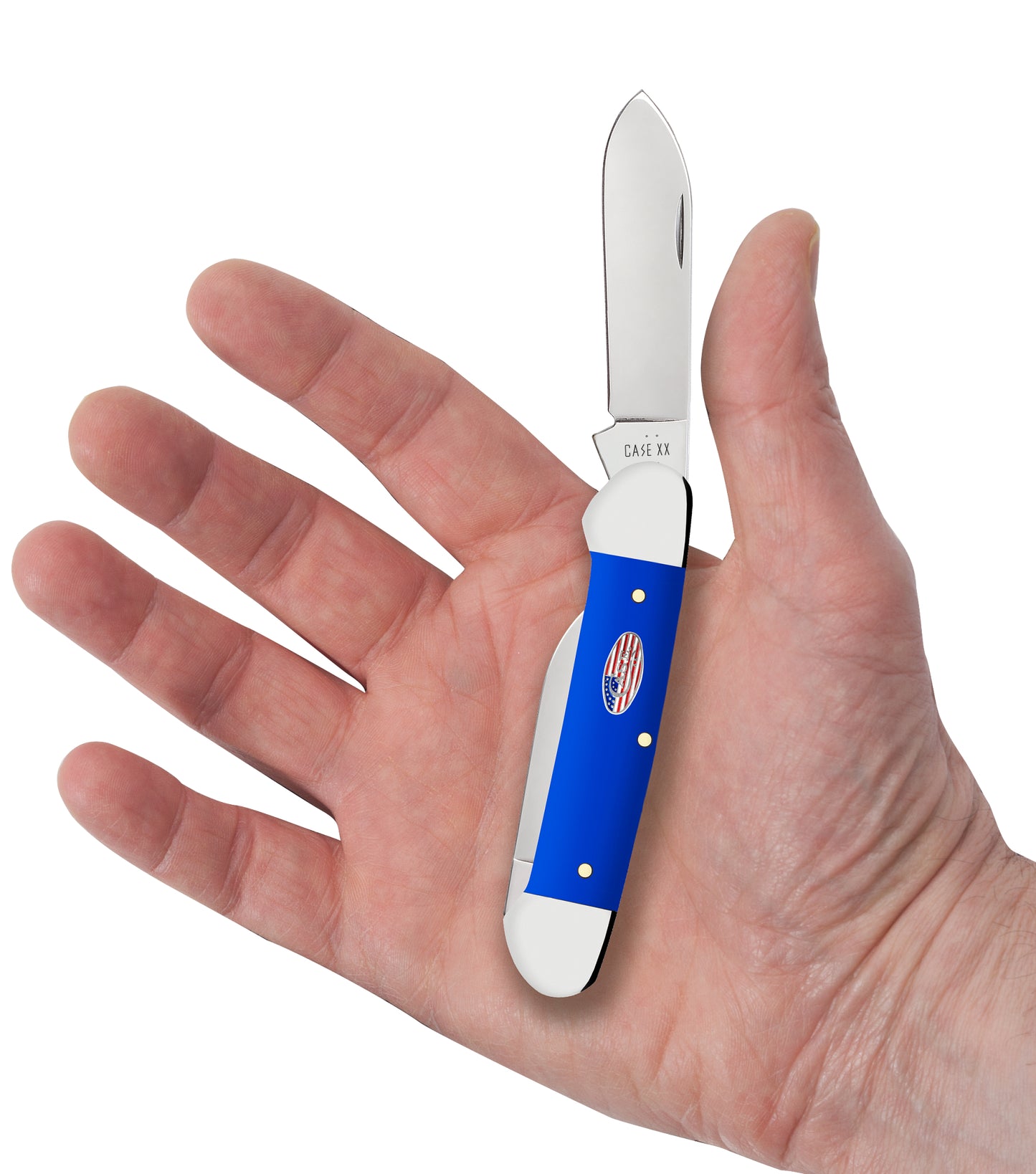 Royal Blue Synthetic Smooth Canoe in Hand