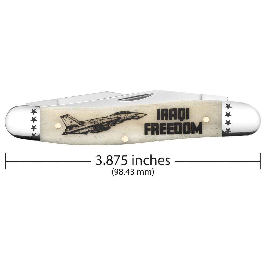 Case® | War Series Iraqi Freedom Smooth Natural Bone Muskrat
