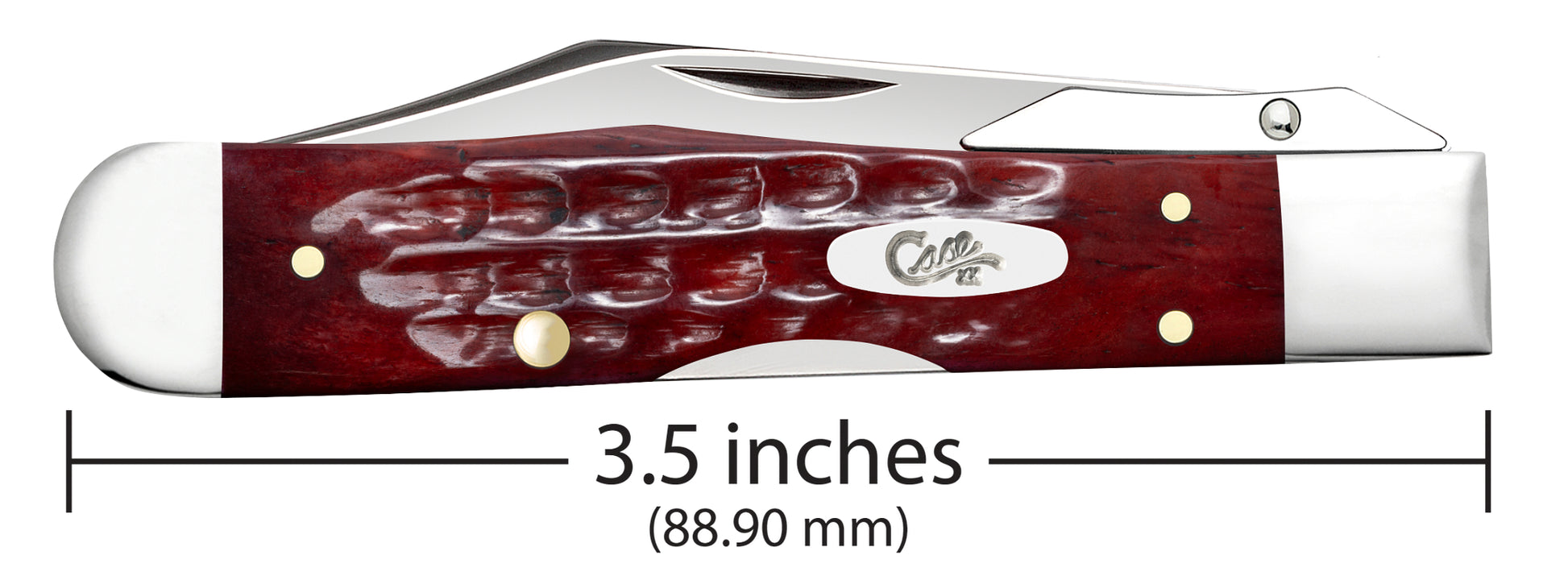 Vault - Pocket Worn® Corn Cob Jigged Old Red Bone Cheetah® Cub Dimensions
