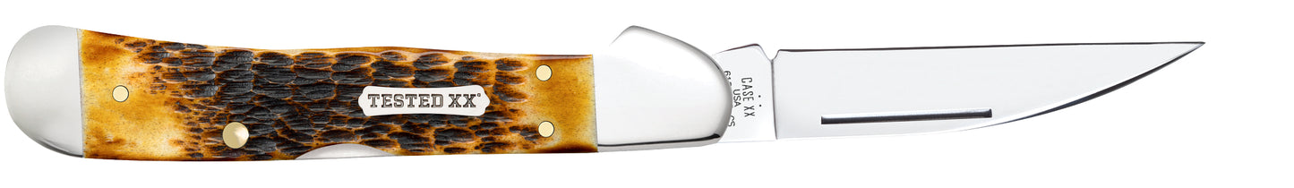 Rogers Jigged Burnt Amber Bone CS CopperLock® Open