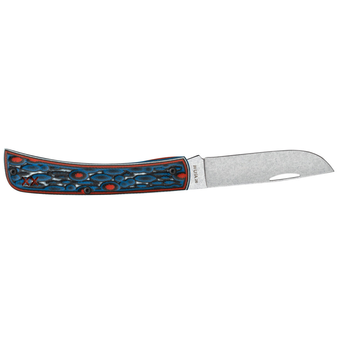 Crossroads™ Fossil Jig Sonic Blast Multi Cut w/ Current Red G-10 XR Sod Buster® Jr Open