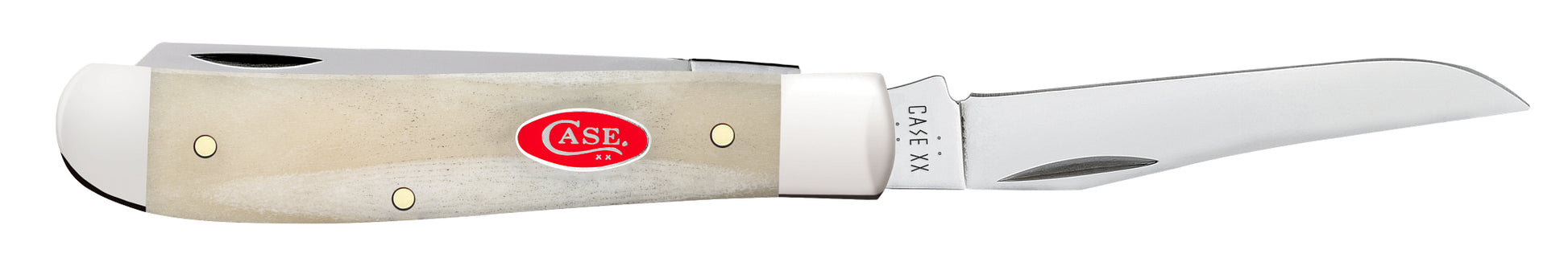 Smooth Natural Bone Mini Trapper Open
