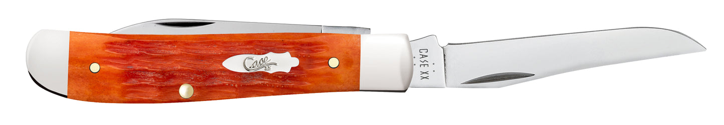 Crandall Jigged Tequila Sunrise Bone Mini Trapper Open