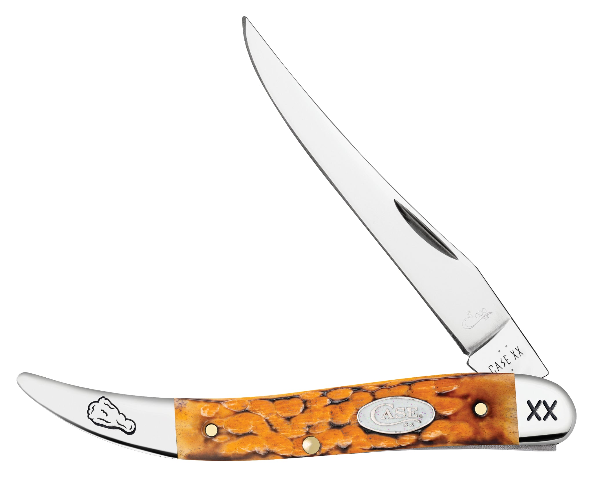 Case® | Case Chicken Wing: Jigged Burnt Persimmon Orange Bone