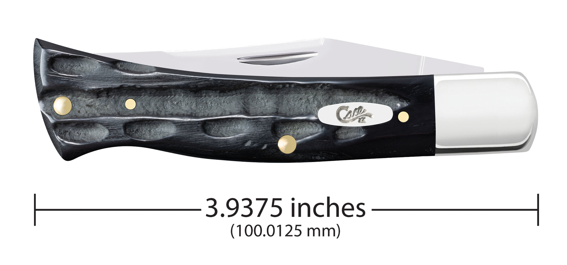 Jigged Buffalo Horn - Case Axe Handle (BRBH1135 SS) Dimensions