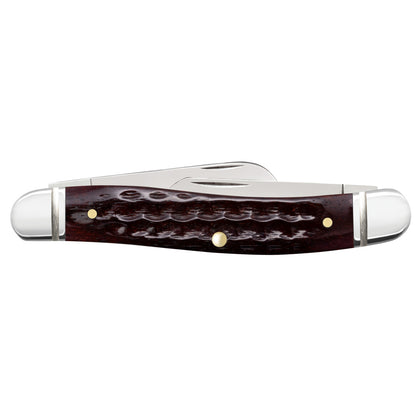 Pocket Worn® Corn Cob Jig Mahogany Bone Medium Stockman Closed