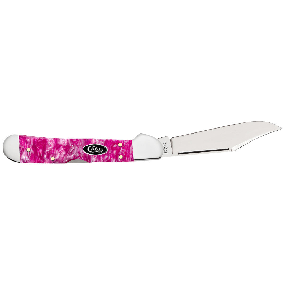 Smooth Pink Crackle Kirinite® Mini Copperlock® Open