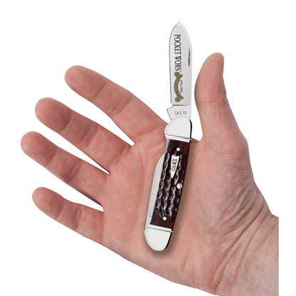Pocket Worn® Corn Cob Jig Mahogany Bone Canoe in Hand