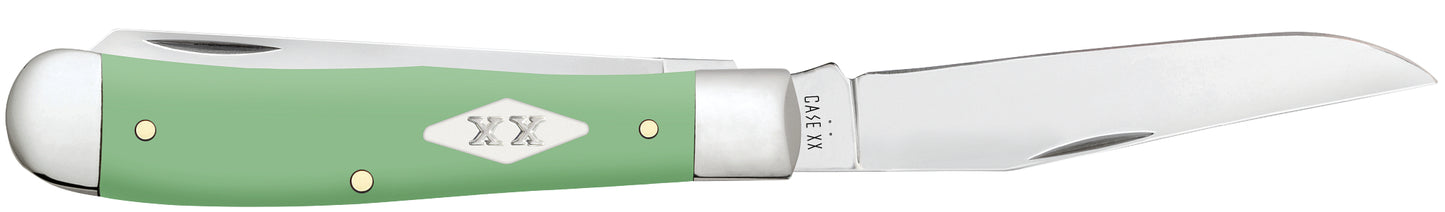 Smooth Mint Green Synthetic Trapper Open