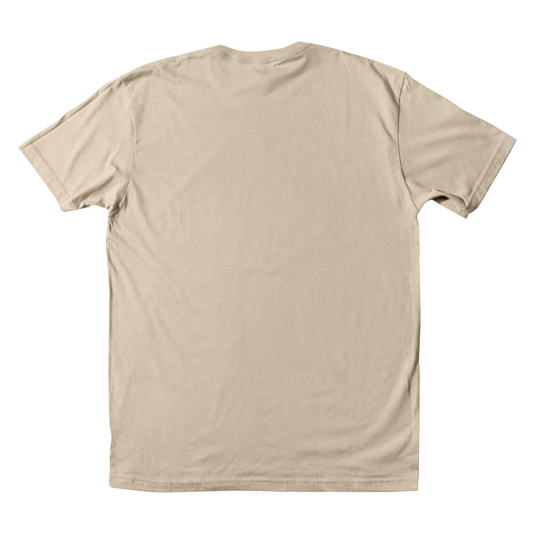 Tan T-Shirt Back View
