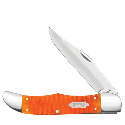 Gator Jig Persimmon Orange Bone CS Folding Hunter Front View