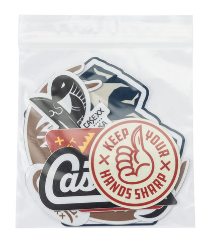 Set of 6 Case Sticker Pack in its packaging