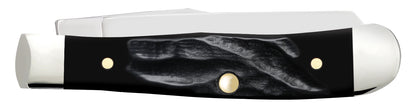 Rough Black Jigged Tiny Trapper Closed