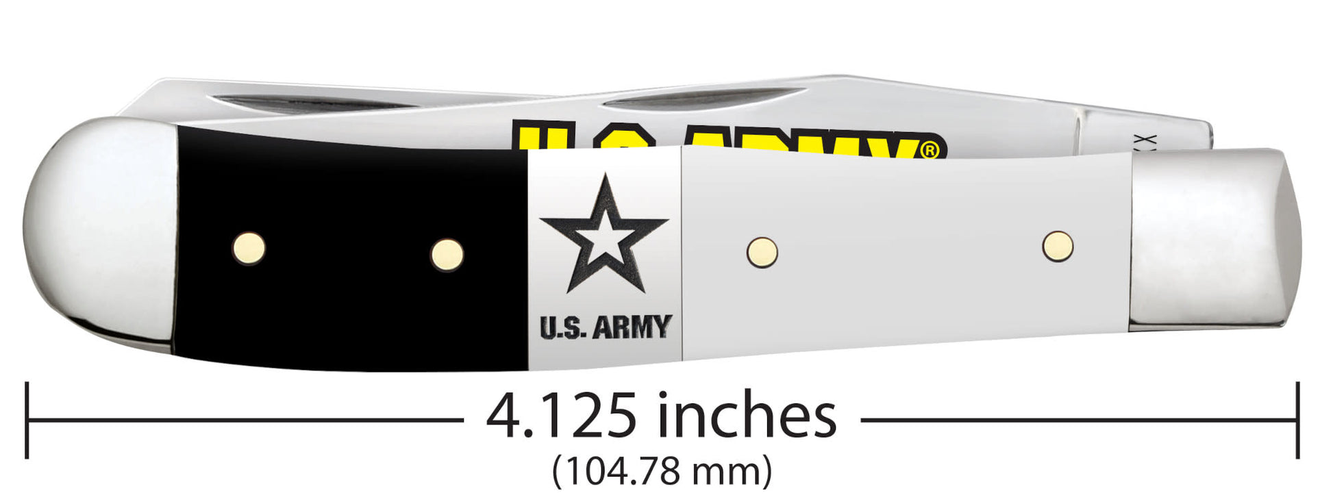 U.S. Army Smooth Black/White Synthetic Trapper Gift Set dimensions.