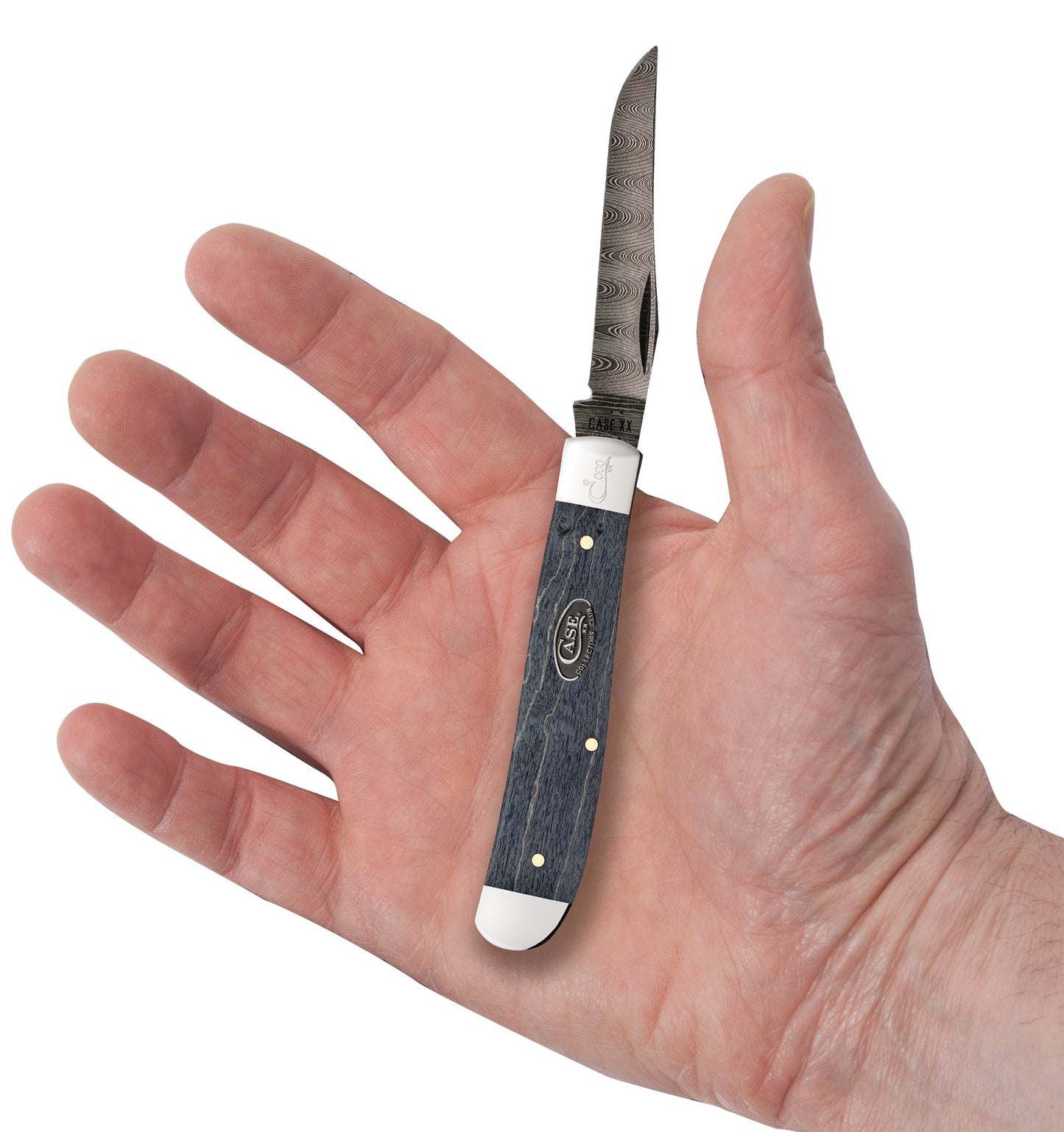 CCC® Gray Birdseye Maple Mini Trapper In Hand.