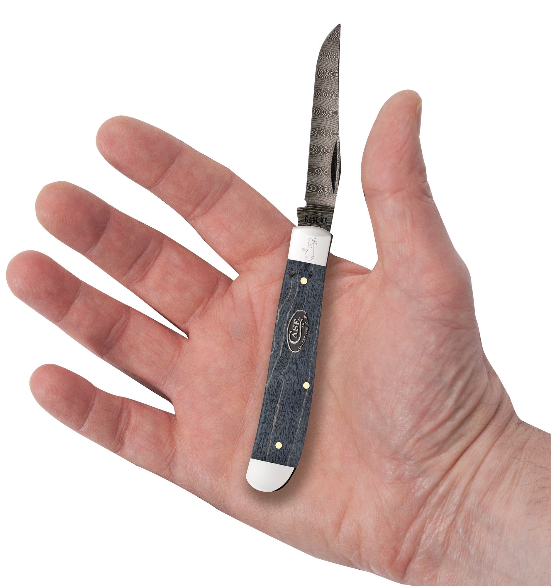 CCC® Gray Birdseye Maple Mini Trapper In Hand.