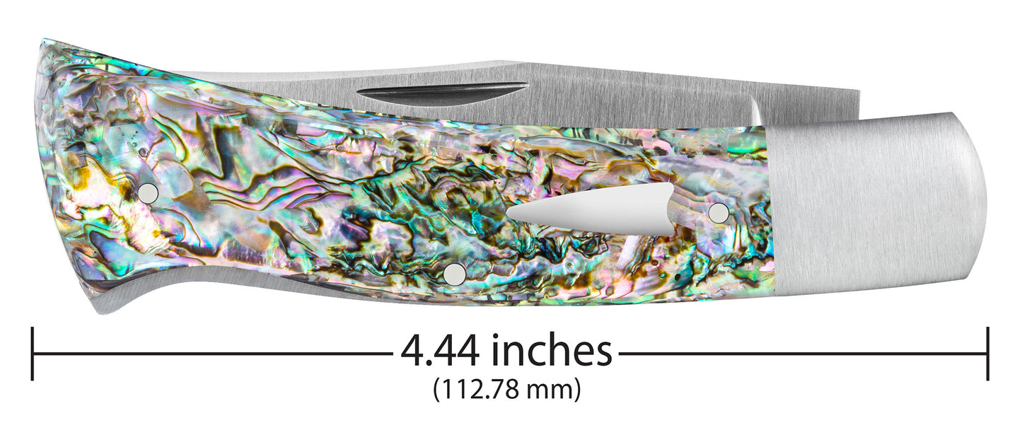 Bill Ruple x Case Axe Handle™ Abalone dimensions.