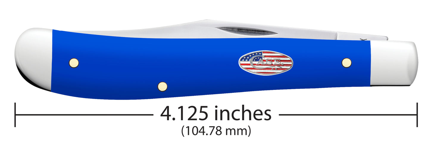 Royal Blue Synthetic Smooth Slimline Trapper Dimensions