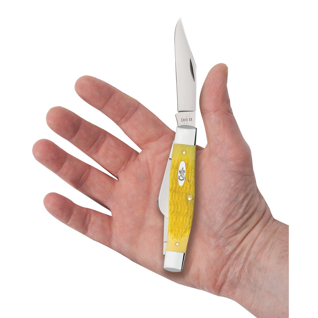 Platts Jig Yellow Bone Large Stockman in Hand