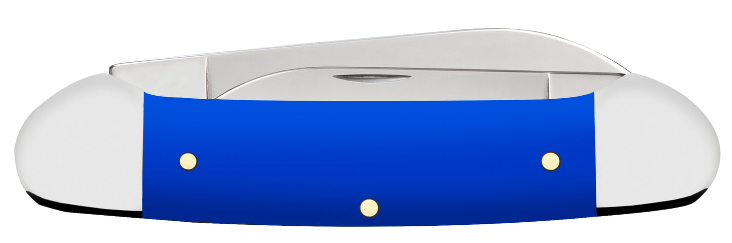Royal Blue Synthetic Smooth Canoe Closed
