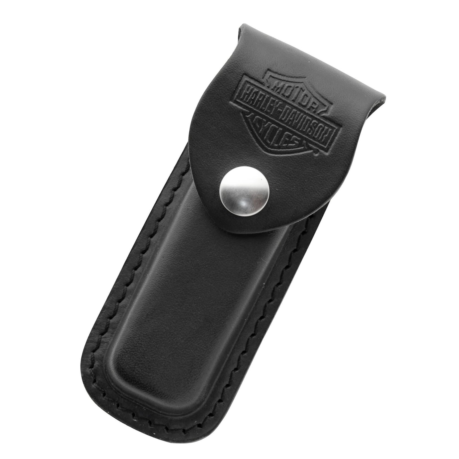 Front View of Black Harley-Davidson® Medium Sheath