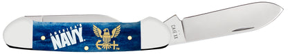 US Navy® Embellished  Smooth Navy Blue Bone Canoe Open