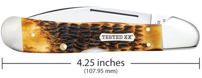 Rogers Jigged Burnt Amber Bone CS CopperLock® Dimensions