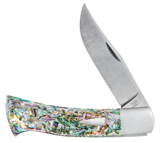 Bill Ruple x Case Axe Handle™ Abalone front view.