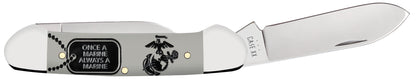 USMC® Embellished Smooth Gray Synthetic Canoe open.