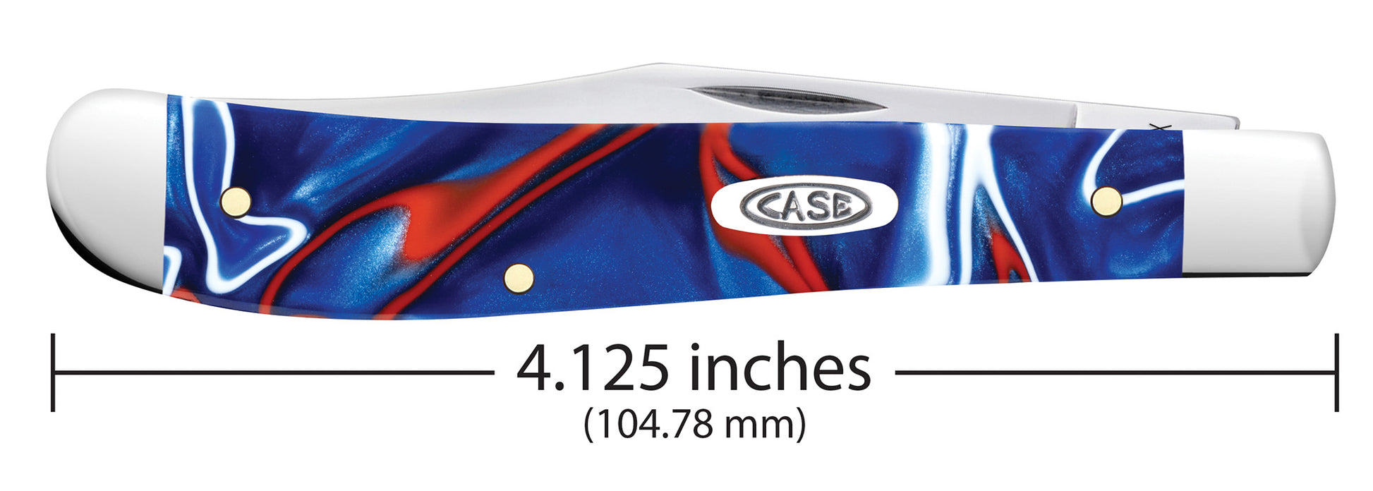 Smooth Patriotic Kirinite® Slimline Trapper dimensions.