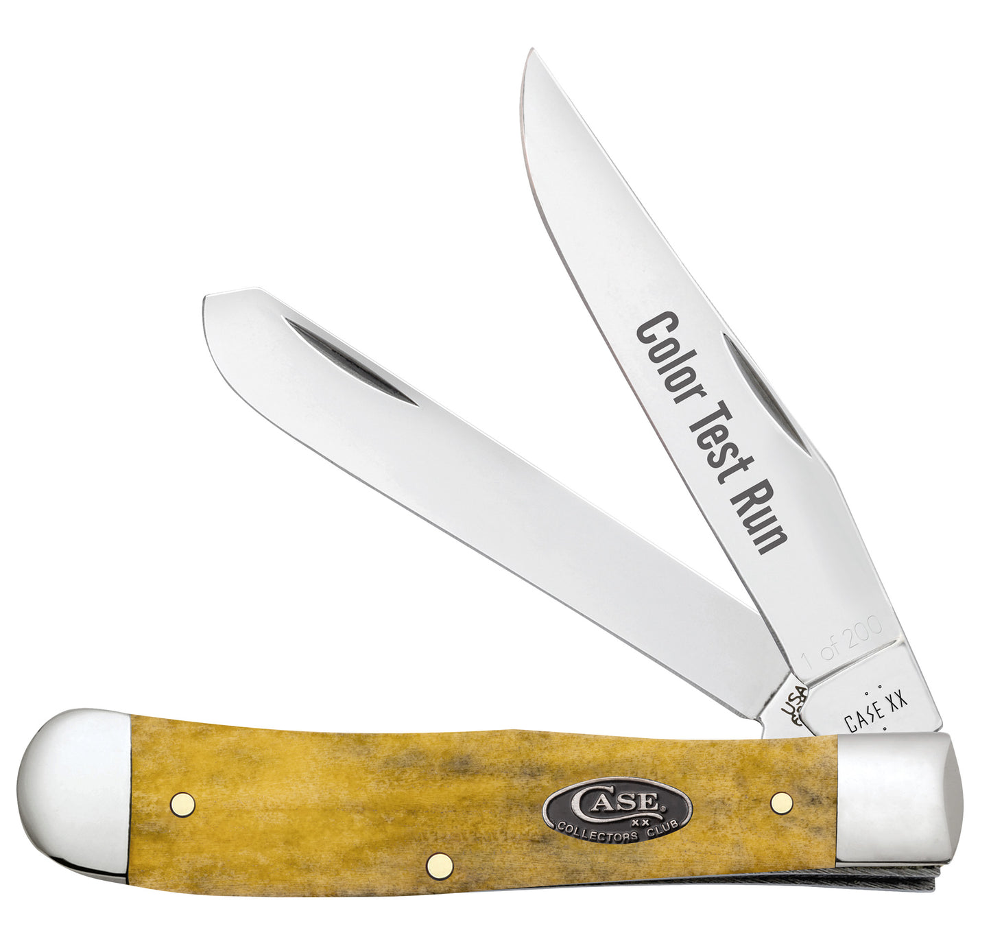 Front View of CCC® Color Test Run Smooth Olive Green Bone Trapper