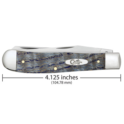 Smooth Blue Curly Oak Trapper Dimensions