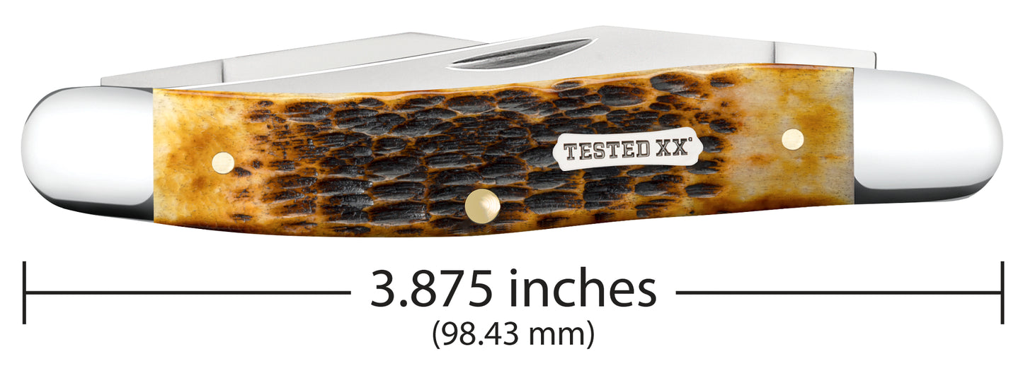 Rogers Jigged Burnt Amber Bone CS Muskrat Dimensions