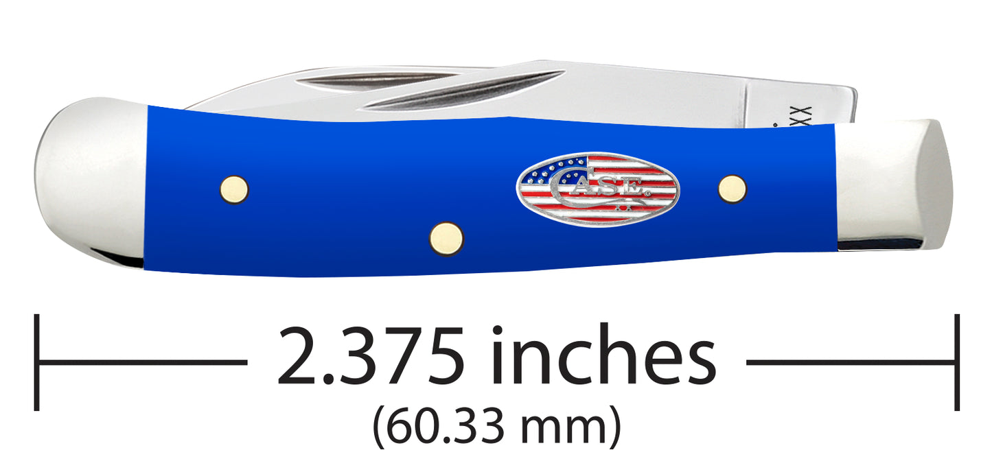 Royal Blue Synthetic Smooth Tiny Trapper Dimensions