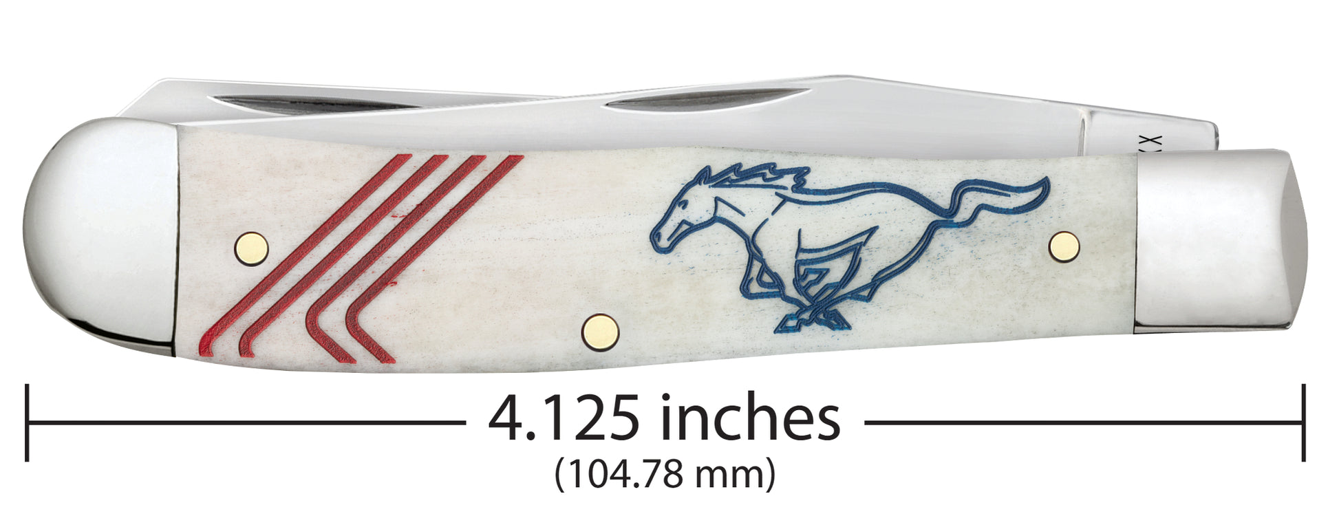 Ford Embellished Smooth Natural Bone Trapper Gift Set  Dimensions