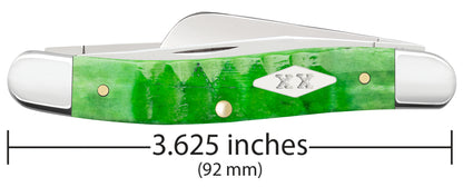 Gator Jigged Bright Green Bone Medium Stockman Dimensions