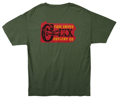 Moss Green T-Shirt Back View