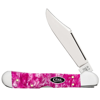 Smooth Pink Crackle Kirinite® Mini Copperlock® Front View