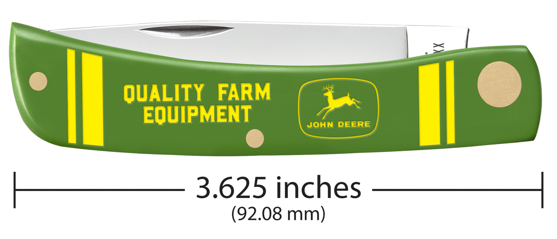 John Deere Embellished  Smooth Green Synthetic Sod Buster® Jr Dimensions