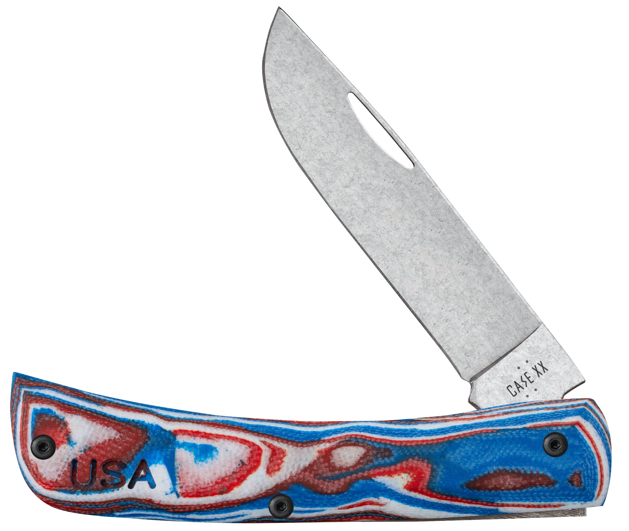 Case® | Crossroads™ Red/White/Blue Burl G-10 XR Sod Buster® Jr