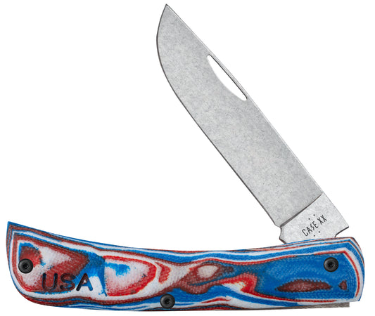 Crossroads™ Red/White/Blue Burl G-10 XR Sod Buster® Jr Front View